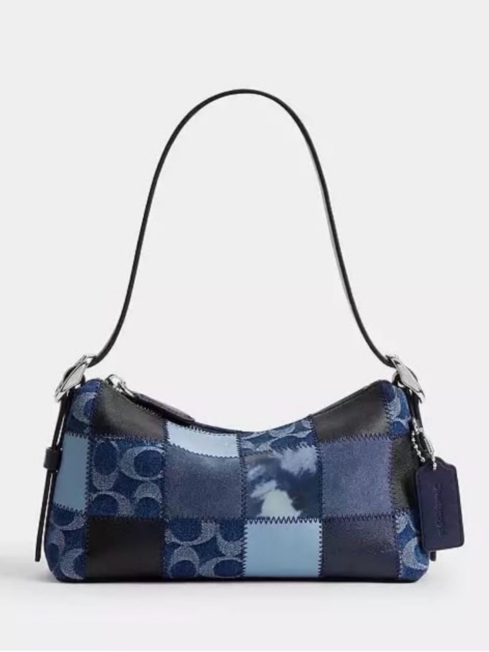 Coach Patchwork Denim & Leather Shoulder Bag NWT